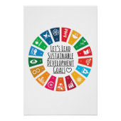 Poster Let's Lead ONU SDG Sustainable Development Goals (Devant)
