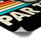 Poster Let's Par Tee Funny Golf Pun Dad Party Golfer Fath (Coin)