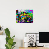 Poster Lets Play - Green Dragon and Dinosaur (Bureau à domicile)