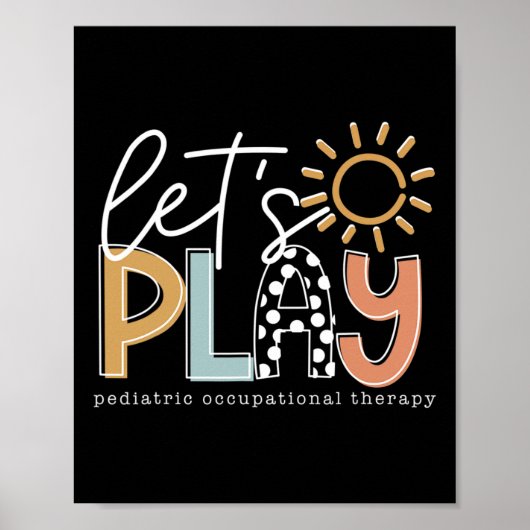 Poster Let's Play Pediatric Occupational Therapeuy (Devant)