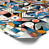 Poster LETTER J STEREOGRAM 20"x20", Semi-Gloss, No Frame (Coin)