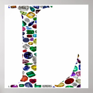 Poster Letter L monogram
