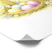 Poster Letter N Gold Spring Nature Monogram Duckling Kids (Coin)