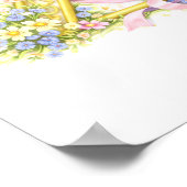 Poster Letter Z Gold Spring Nature Monogram Purple Kids (Coin)