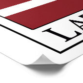 Poster Lettonie (Coin)