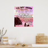 Poster Lettre à ma mère | Lettre à la famille (Cuisine)