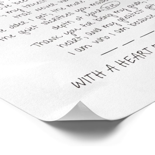 Poster Lettre à maman (Coin)