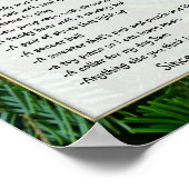 Poster Lettre à Père Noël, Créez-le en ligne ! Cadre facu (Coin)