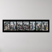 Poster LETTRE alphabet CASSIDY Nom Art (Devant)