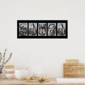 Poster LETTRE Alphabet SAMOA Nom Art (Cuisine)