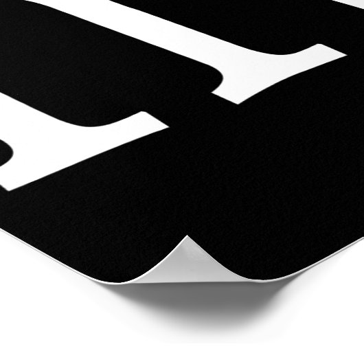 Poster Lettre amusante m Costumes d'Halloween (Coin)