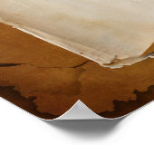 Poster Lettre antique Écrivez votre propre message person (Coin)