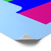 Poster LETTRE arc-en-ciel I (Coin)