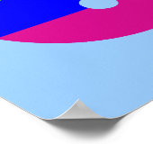 Poster Lettre arc-en-ciel Q (Coin)