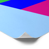 Poster Lettre arc-en-ciel V (Coin)