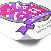 Poster Lettre Astrid Un nom signifiant princesse licorne (Coin)