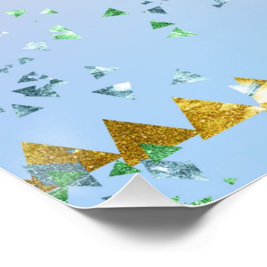 Poster Lettre B Monogramme Aquarelle mignonne Sirène (Coin)