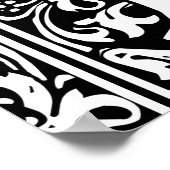 Poster Lettre B Monogramme médiéval Vintage (Coin)