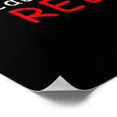 Poster LETTRE blanche COMIC SANS (Coin)