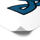 Poster Lettre celtique H (Coin)