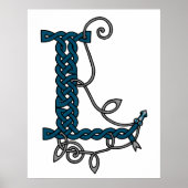 Poster Lettre celtique L (Devant)
