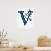 Poster LETTRE celtique V (Cuisine)