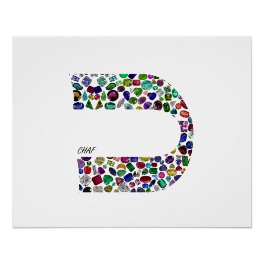 Poster Lettre 'CHAF' (Devant)