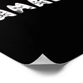 Poster LETTRE CHAT MAIN Alphabet Chat Lady Support Harri (Coin)