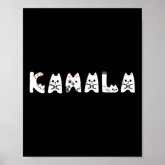 Poster LETTRE CHAT MAIN Alphabet Chat Lady Support Harri (Devant)
