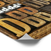 Poster Lettre D (Coin)
