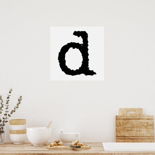 Poster Lettre D (Cuisine)