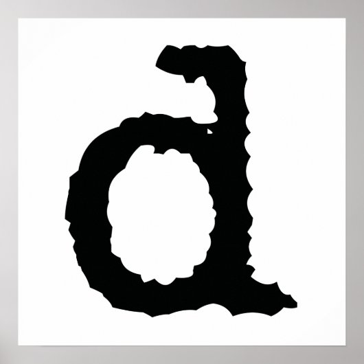 Poster Lettre D (Devant)