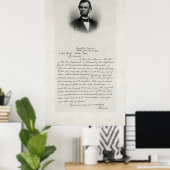 Poster LETTRE d'ABRAHAM LINCOLN à la MÈRE DE LA GUERRE CI (Bureau à domicile)
