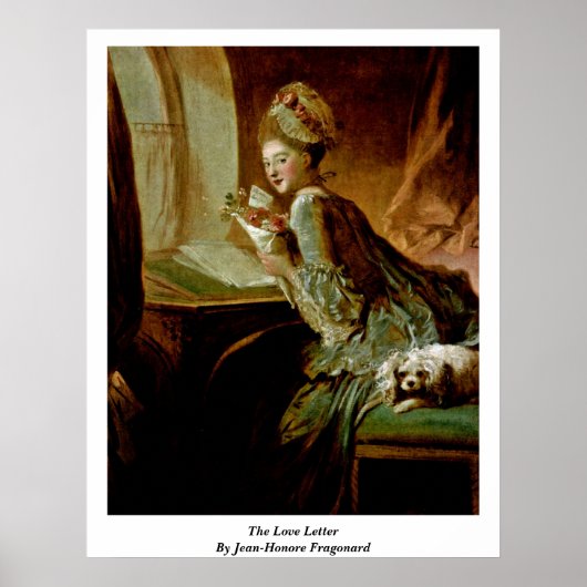 Poster Lettre D'Amour De Jean-Honore Fragonard (Devant)