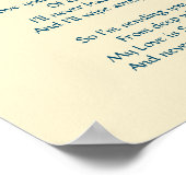 Poster Lettre d'amour de l'affiche de Jésus (Coin)