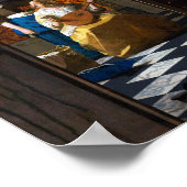 Poster Lettre d'amour, Johannes Vermeer (Coin)