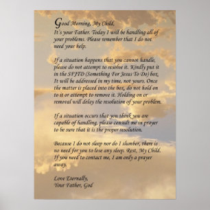 Poster Lettre de Dieu
