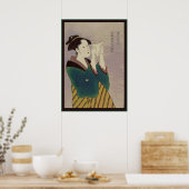 Poster Lettre de lecture japonaise (Cuisine)