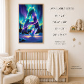 Poster Lettre de maternelle F Nom Renard des lumières bor