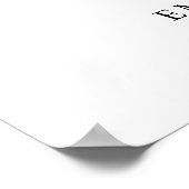 Poster Lettre de Merci de script minimal aux clients Mari (Coin)