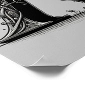 Poster Lettre de sorcière Cauldron Une initiale personnal (Coin)