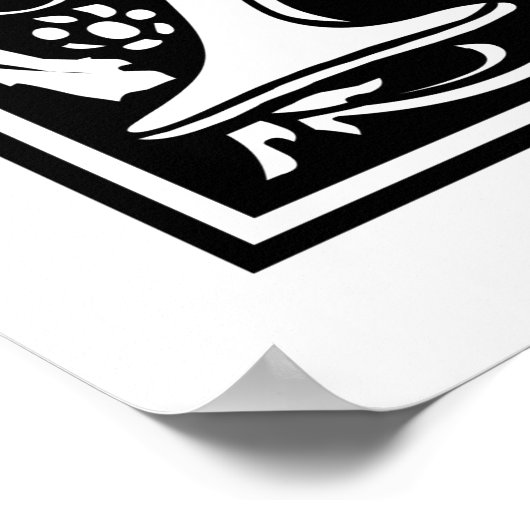 Poster Lettre décorative A (Coin)