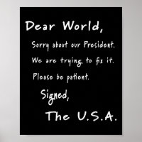 Lettre D'Excuses Mondiales De L'Anti-Trump América