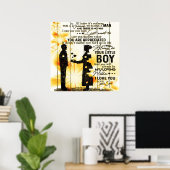 Poster Lettre Du Fils À Ma Mère, Cadeau De Famille, (Bureau à domicile)