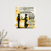 Poster Lettre Du Fils À Ma Mère, Cadeau De Famille, (Cuisine)