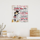 Poster Lettre du mari à ma femme | Jolie présence | (Cuisine)