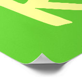 Poster Lettre du nom du lutteur (Coin)