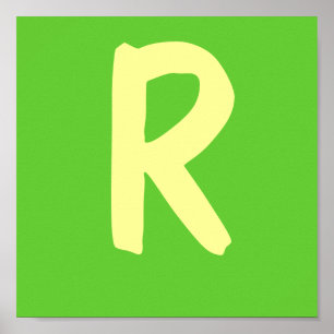 Poster Lettre du nom du lutteur