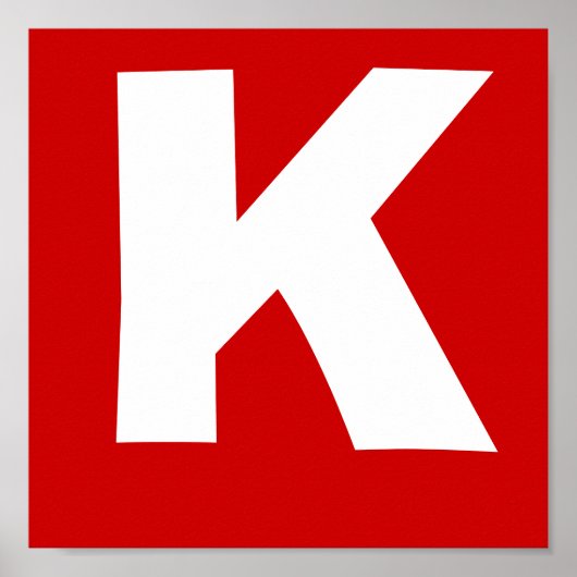 Poster Lettre du nom du lutteur (Devant)