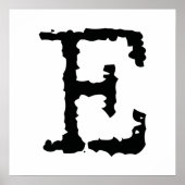 Poster Lettre E (Devant)